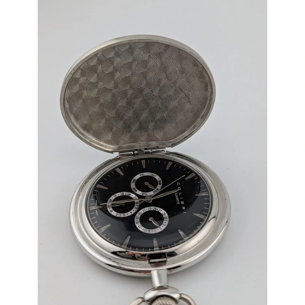 Colibri Of London Pocket Watch Engraved Edward T Plouse- New Battery